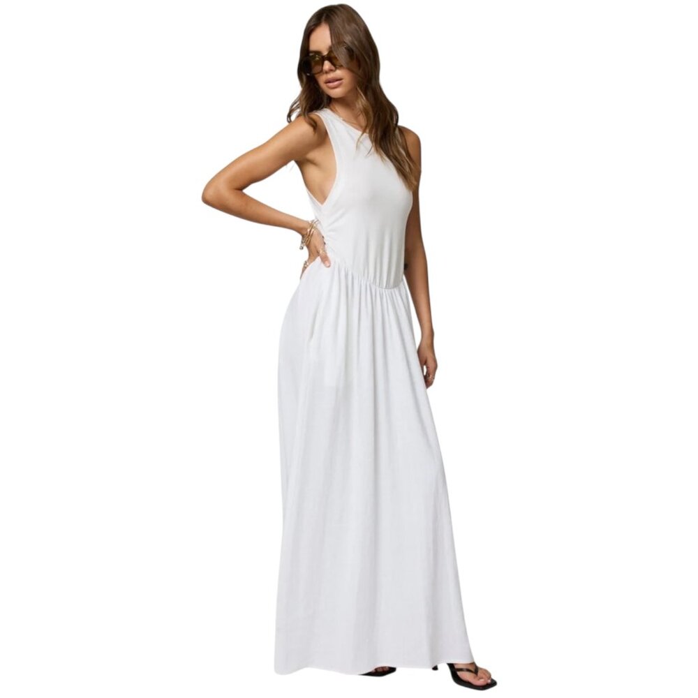 Stillwater Shep Tank Maxi Dress White Size X-small, Small, Medium